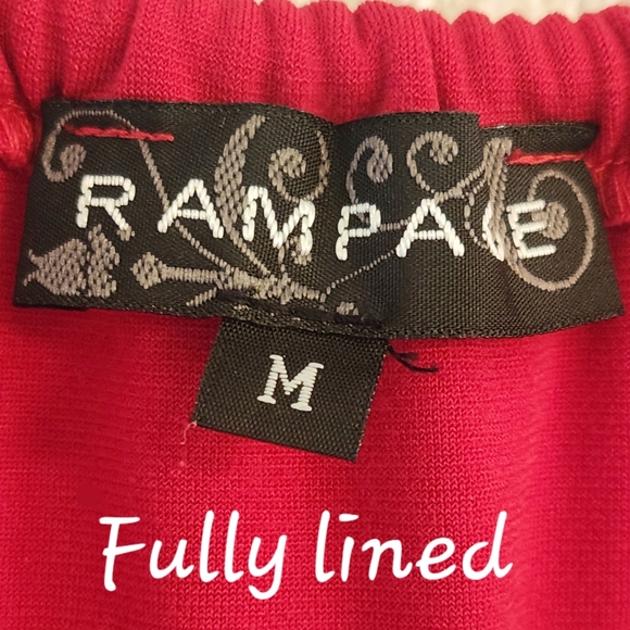 RAMPAGE spaghetti straps, cowl neck, razor back stunning blouse in RED sz Med - Picture 3 of 5